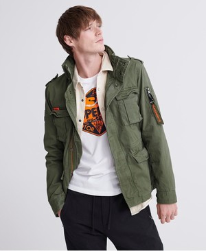 Superdry Rookie Classic Pocket Férfi Kabát Khaki | TFECK3456